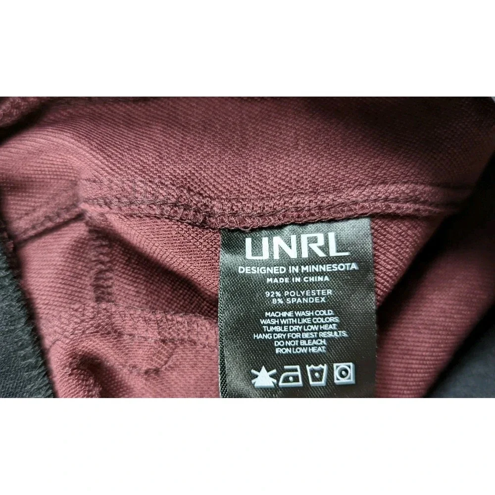 UNRL Pants Men 2XL Red Purple Apex Performance Tapered Training Jogger Stretch